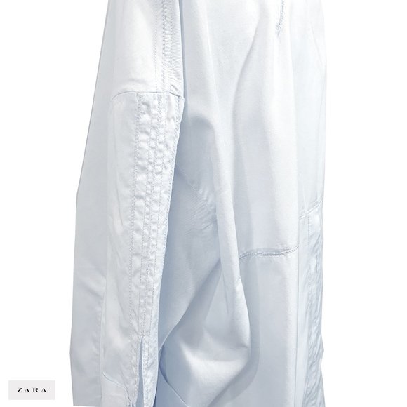 ZARA WOMAN Pale Blue Tunic, loose fit. - Picture 3 of 5